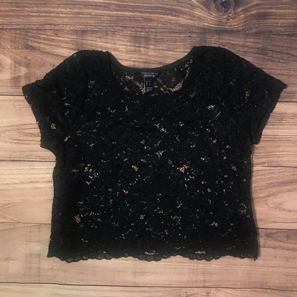 See through lace top - Picture 1 of 8